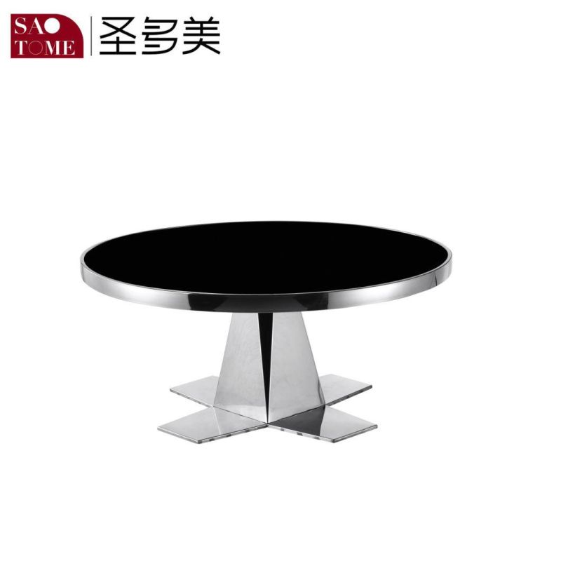 Hot Selling Living Room Furniture Black Glass End Table