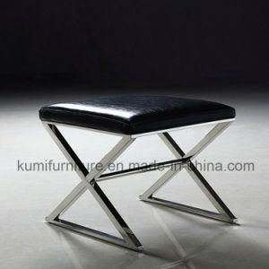 Small Bedroom Lounge Chair with Black PU
