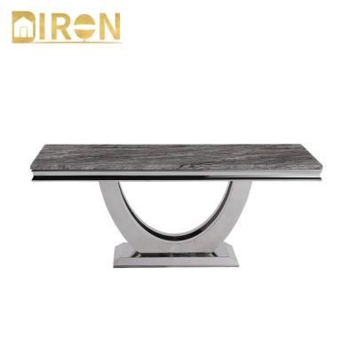Luxury Design Modern Living Room Furniture Stainless Steel Center Coffee Table