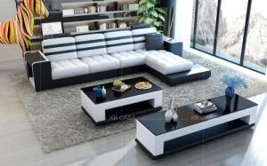 Luxury Living Room L Shaped Sofa Set Furnitures Modern Genuine Leather Sofa