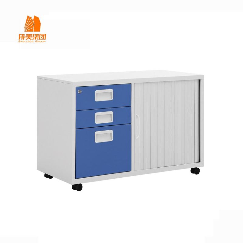 Office Furniture Large Storage Space Office Metal Mobile Cabinet with Sliding Door