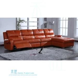 Modern Leather Recliner Sofa for Home Theater (DW-1005S)