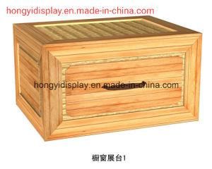 Wooden Veneer Shoes Bench for Retail Shop Display