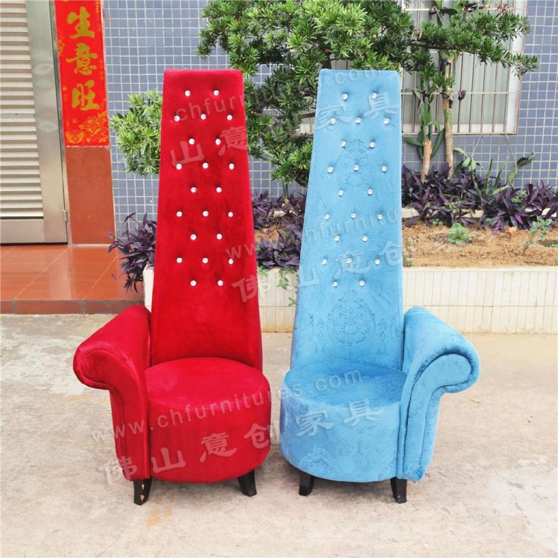 Hyc-K006 Luxury High-Back Couple Wedding Chair with Diamonds for Wedding Living Room