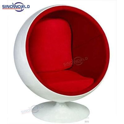 Modern Furniture Lounge Retro Fiberglass Swivel Egg Pod Ball Chair