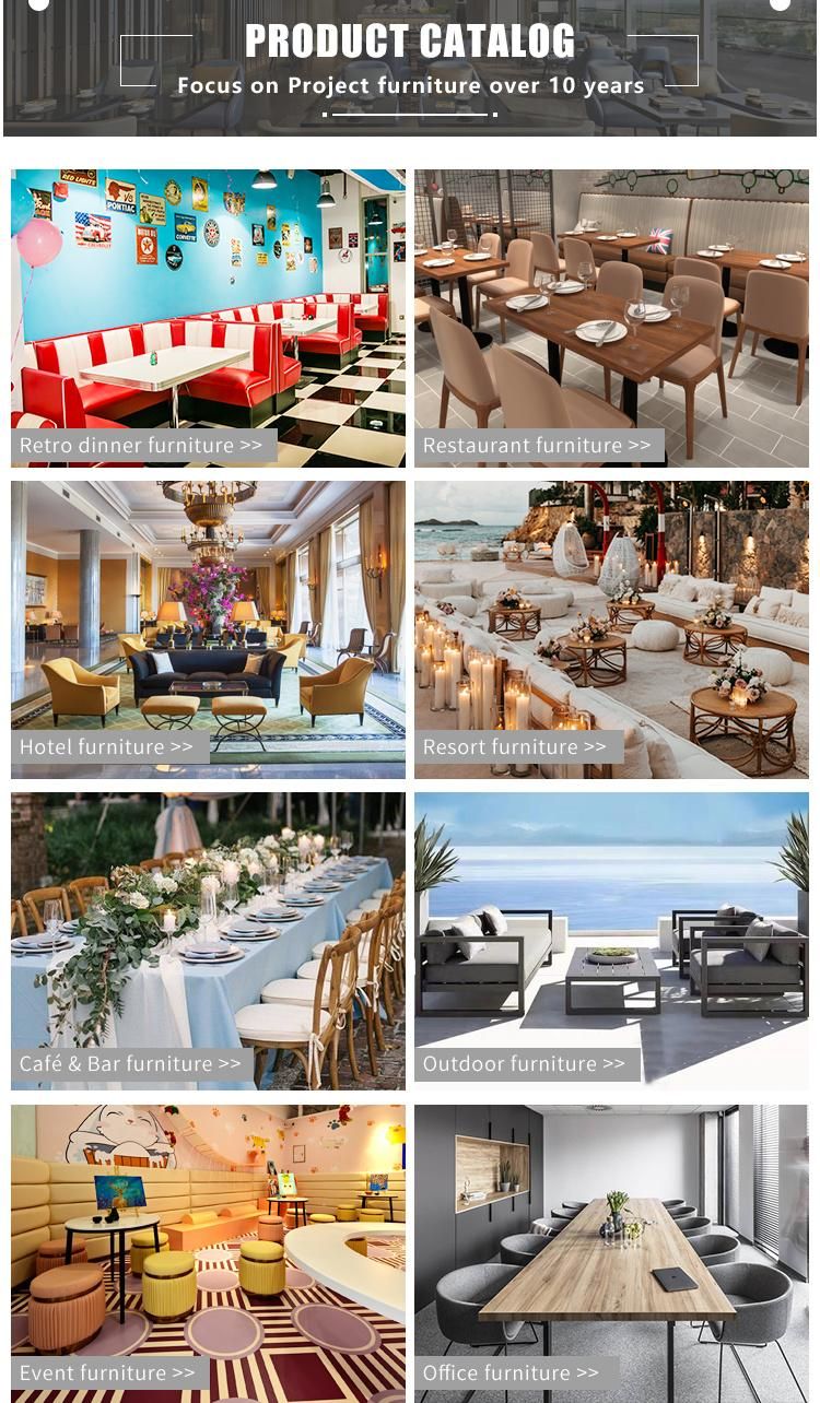 (SP-KS105) Rectangle White Fabric Restaurant Booth Sofa for Hotel