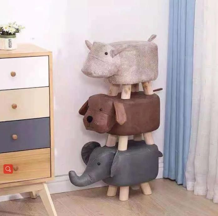 Cartoon Stool Elephant Stool Logo Sofa Shoe Changing Stool
