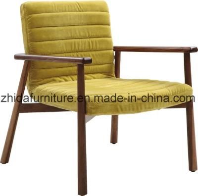 Fabric Chair /Walnut Wooden Frame Chair