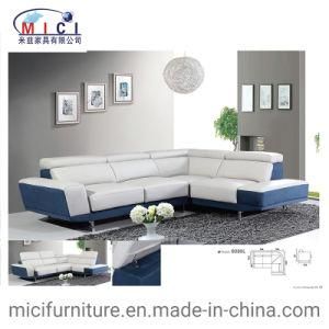 Leisure Furniture Elegant Leather and Fabric L Shapesofa for Living Room