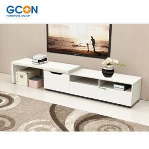 Folding 3 Drawer Wood TV Cabinet Living Room Furniture