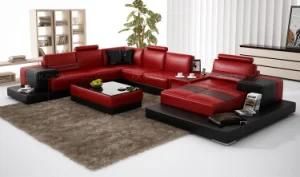Living Room Sofa Specific Use and Home Furniture General Use Genuine Leather Sofa Set