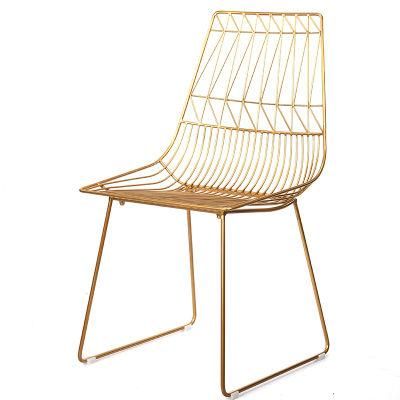 Luxury Dining Chair Golden Furniture Hollow Lounge Coffee Chair