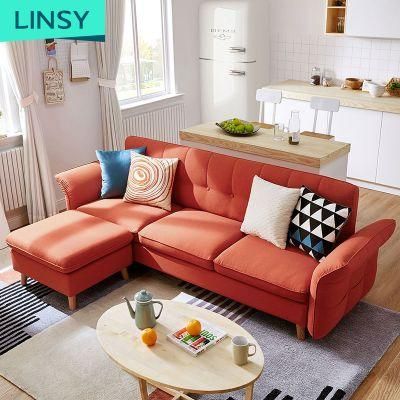 Linsy Hot European Red China Functional Sofa Bed 1012