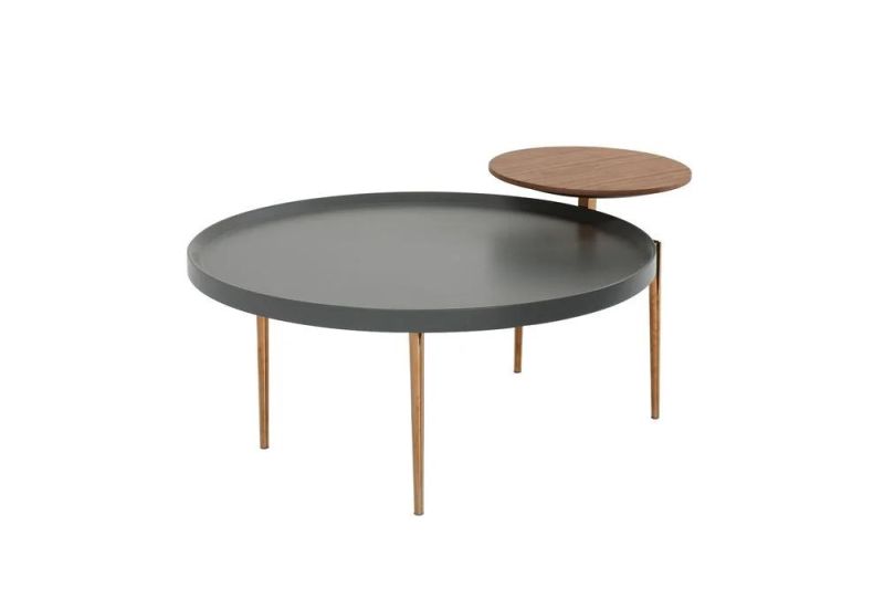 Industrial Multifunction Smart Small Round Tea Coffee Table Set