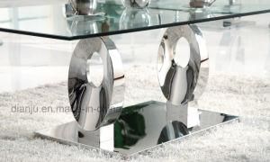 Special Silvery Home Furniture Glass Top End Table (CT6033)