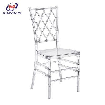 Events Rental X Back Stacking Transparent Crystal Chiavari Chair