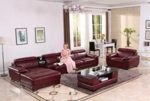 Modern Home Furniture Sofa Set with Italian Leather