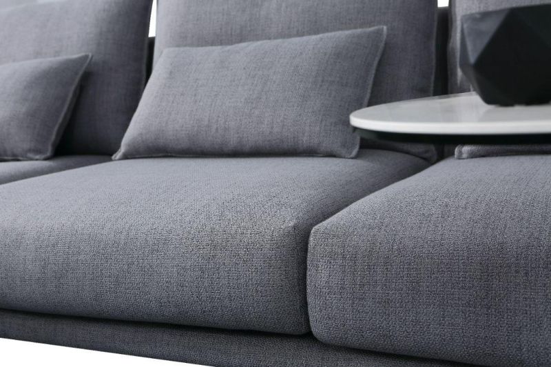 Foshan Gainsville Modern Furniture Italy Modern Home Leisure Fabric Sofa Living Room Sofa