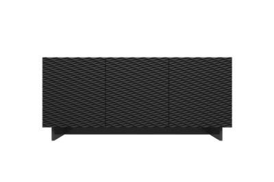 Ripple Design Discount Black Paint Melamine Board Side Table TV Table