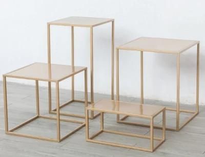 Minimalist Modern Design Pumpkin Black Living Room Furniture Metal Coffee End Table