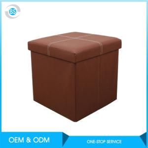 Linen Organizer Folding Storage Ottoman Stool