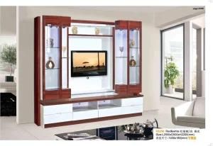 White Wooden Corner TV Cabinets with Glass Doors