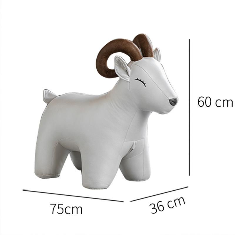 Li&Sung Hot Sale Comfortable Children Cute Goat Shape Stool