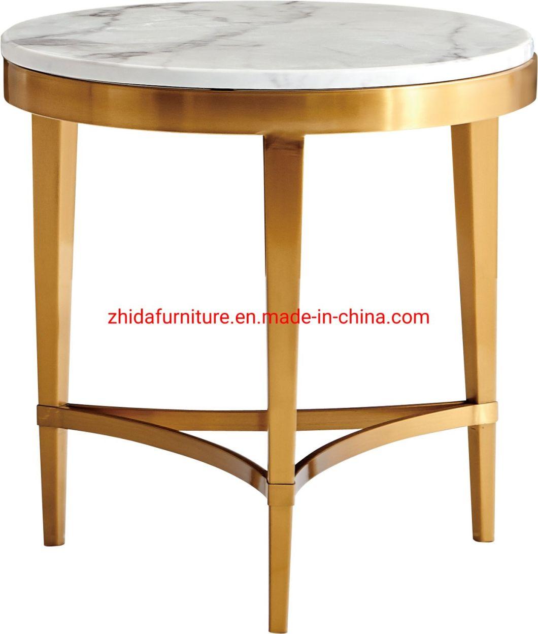 Contemporary Style Classic Marble Top Modern Luxury Coffee Side Table