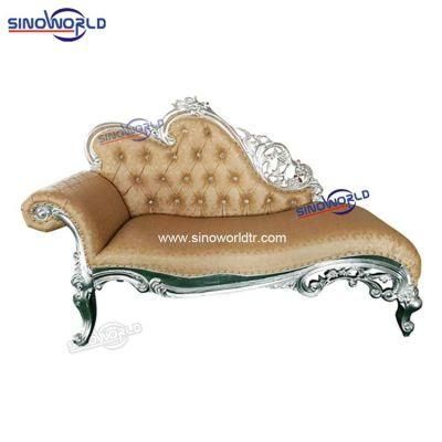 Classic European Double Seat Hotel Restaurant Living Room King Throne Chaise Lounge Sofa