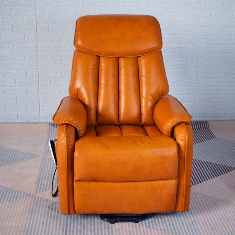 Jky Furniture Modern Design Over-Filled Leather Power Lift Chair with Reclining and Massage Functions