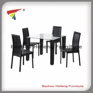 Luxury Cheap Leather Dining Table Set (DT019)