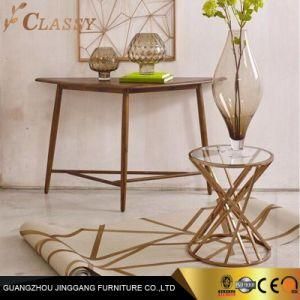 Classy Bronze Bars Metal Round Side Table
