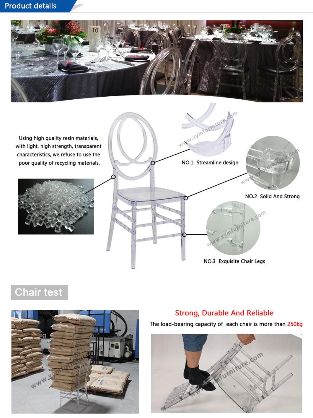 Hotel Furniture Clear PC Resin Sillas Tiffany Phoenix Chair