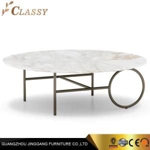 Round Table Commercial Use Office Marble Coffee Table for Home Furniture