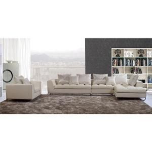 Modern Leather Sofa Set with Stainless Steel Leg 912