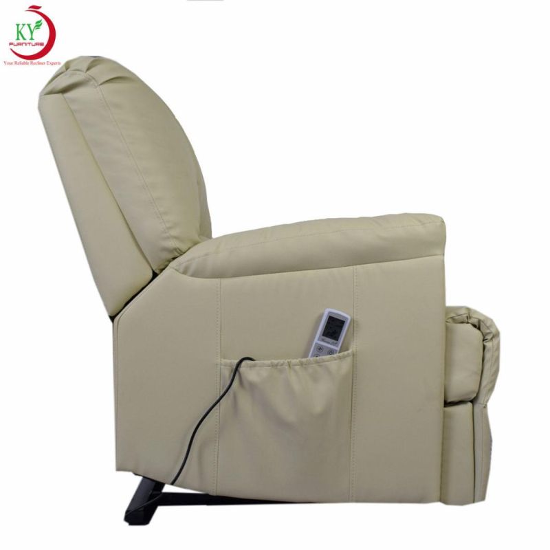 Jky Furniture Zero Gravity High Adjustable Leather Power Lift (Riser) Recliner Chair with Dual German Brand Okin Motor for The Elderly and Disabled