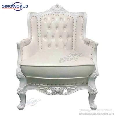 Hotel Furniture Elegant Luxury Wooden King Throne Chair for Living Room