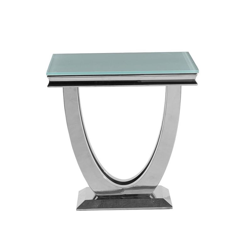 Stainless Steel Living Room Furniture Hotel Side Table Wedding Party Metal Coffee Table
