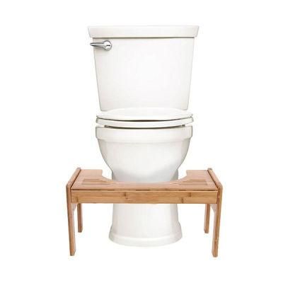 High Quality Squatting Toilet Stool, Bamboo Non-Slip Squatting Toilet Step Stool, Portable Bathroom Squatting Urinal