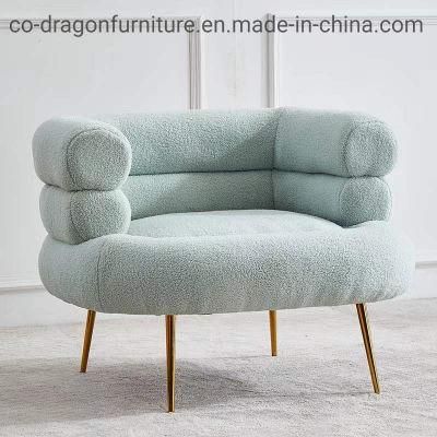 Modern Fabric Leisure Chair with Metal Legs for Home Furniture