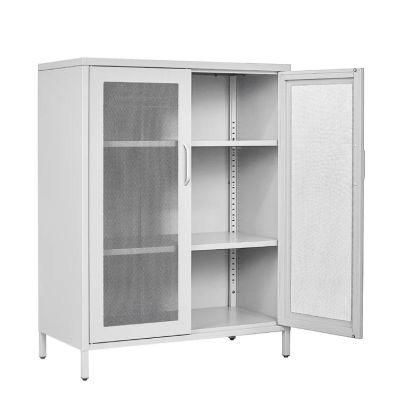 Two Door Sideboard Storage Cabinet Livingroom Metal Cabinet