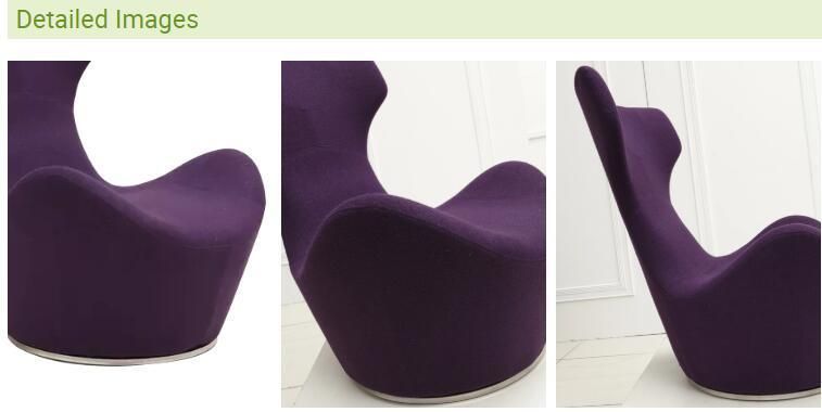 Indoor Furniture Lounge Chaise Chair with Footstool High Back