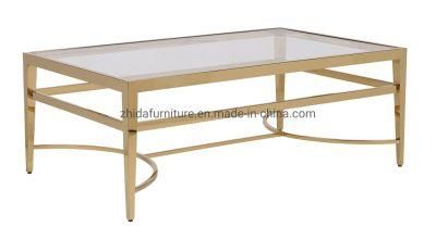 Hotel Furniture Living Room Long Rectangular Metal Coffee Table