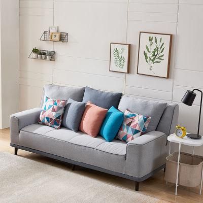20670 1+3 Corner Skin Friendly Cover Solid Wood Frame Fabric Upholstery Sofa