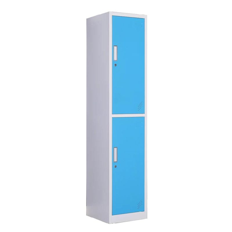 Gdlt Clothes Storage 2 Door Locker Simple Powder Coating Steel New Design Multi Metal Customized Wardrobe