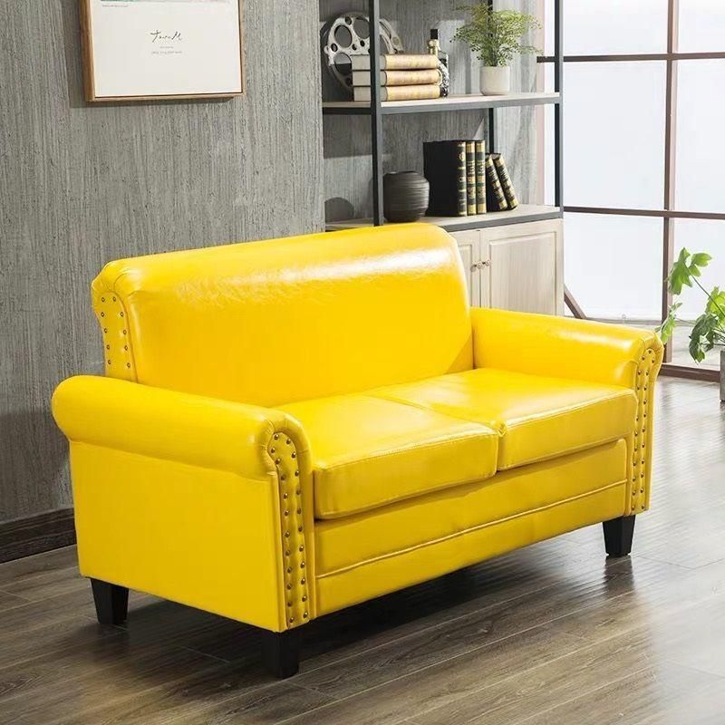 Hot Sales Leather Furniture Retro Small Living Room Oil Wax Leather Sofa