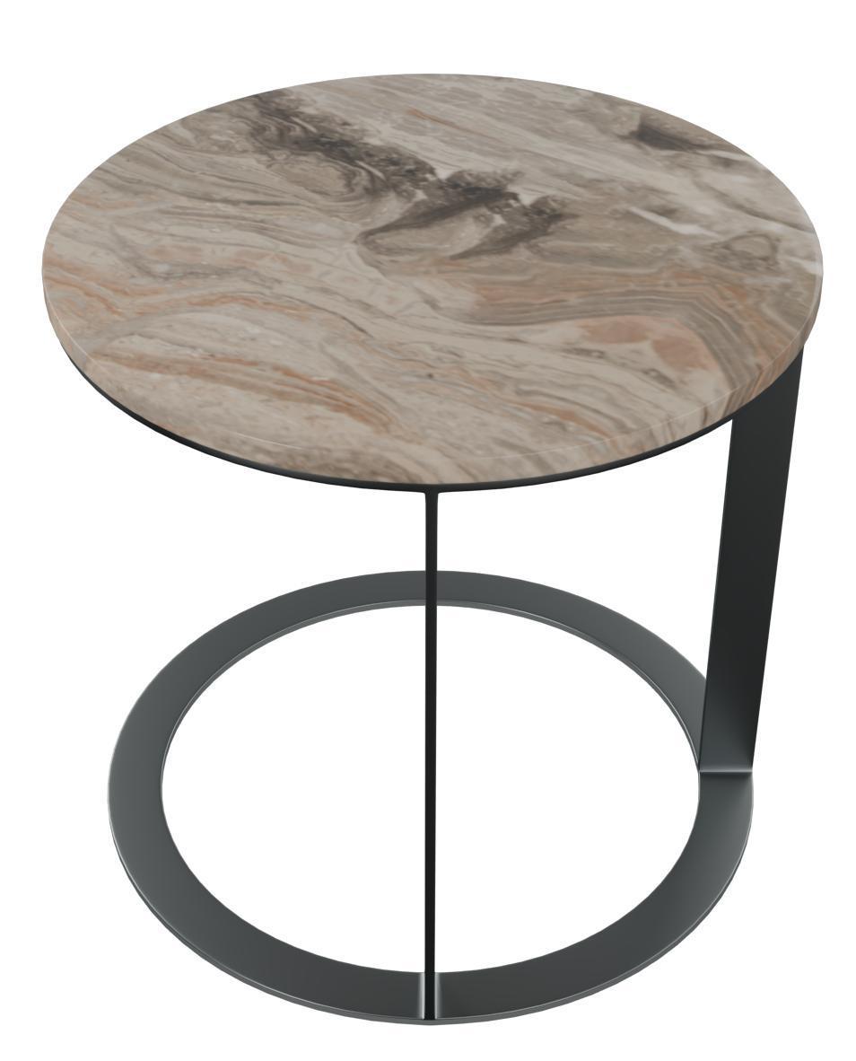 CT105 Natural Marble Side Table, Italian Design Side Table in Home and Business Hotel Customization