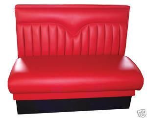 Customized Single Side Red Restaurant Booth Seating for Cafe/Restaurant (9052)