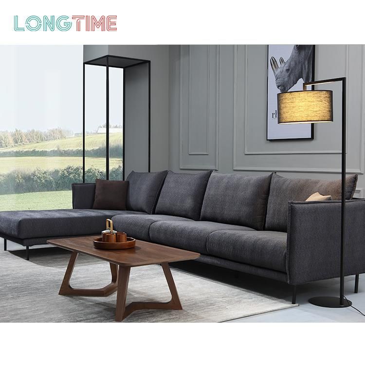 Luxury Classic Wood Lounge Chaise Sofa