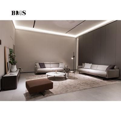 Luxury Style Top Grain Leather Couch Modern Leisure Living Room Sofa